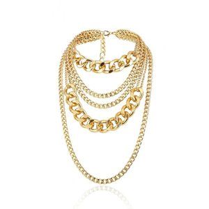 Weightless Multi-Chain Layering Necklace